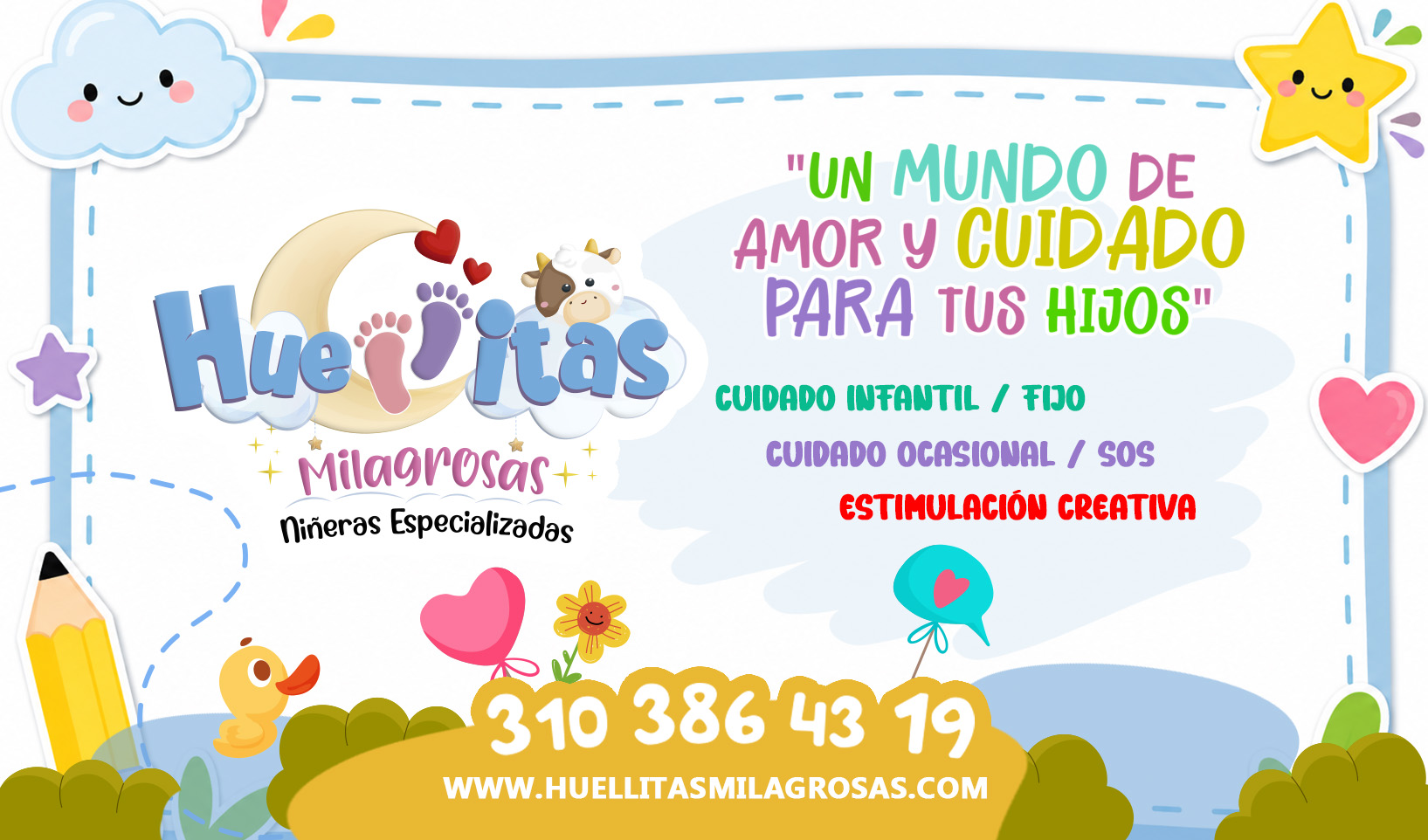 HUELLITAS MILAGROSAS NIÑERAS ESPECIALIZAS